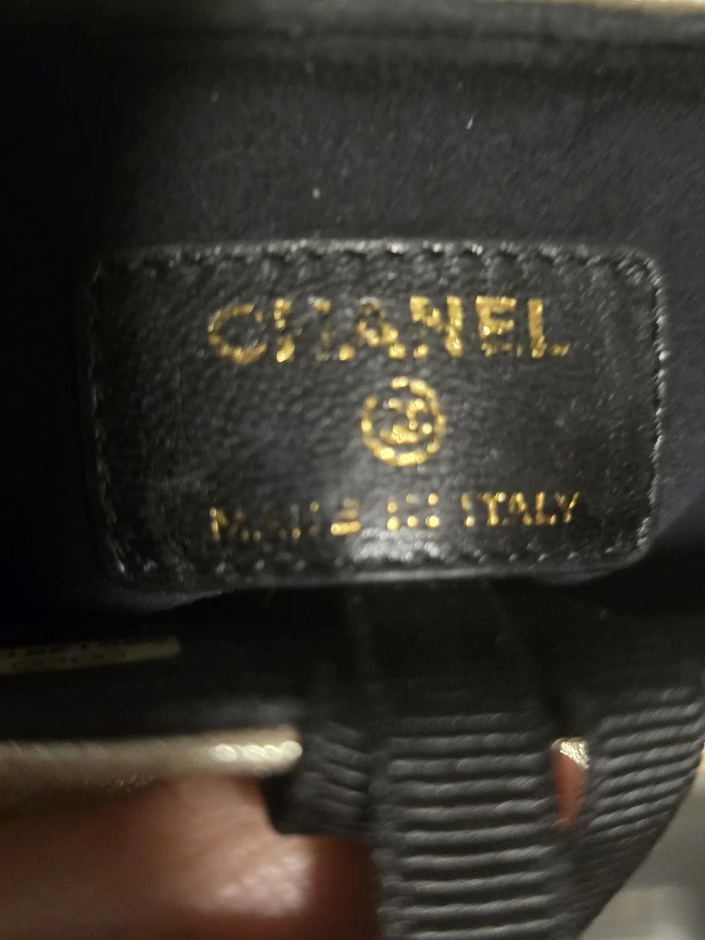 Chanel Quilted Metallic Phone Crossbody - Gold